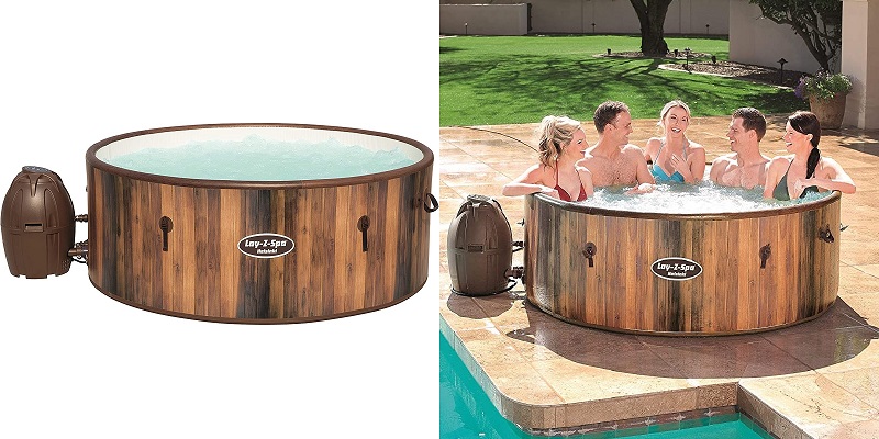 Lay-Z-Spa Helsinki 5-7 Person Inflatable Hot Tub with Freeze Shield