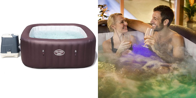 Lay-Z-Spa Maldives Luxury Square Hot Tub with Lights